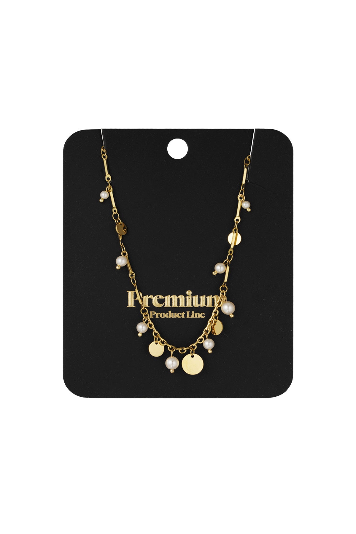 Coined Elegance Ketting Goud