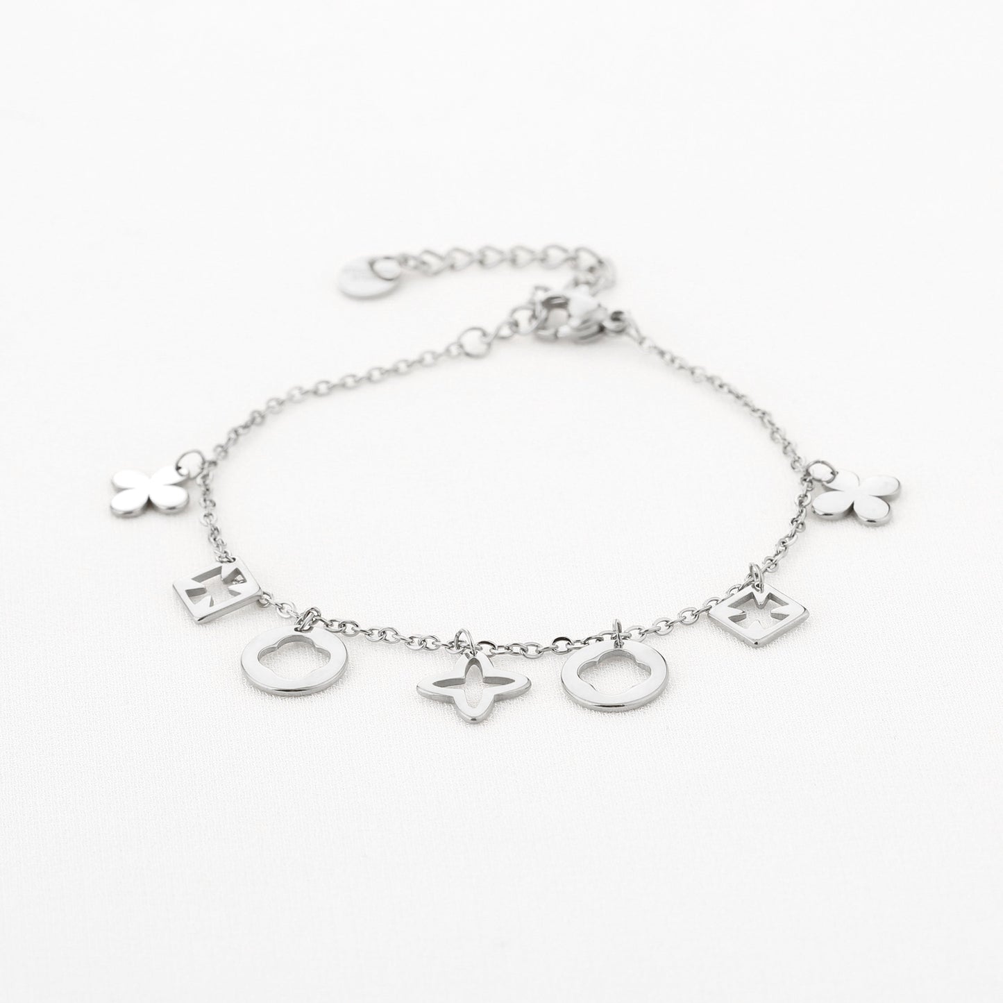 Good Luck Armband Zilver - vooraanzicht