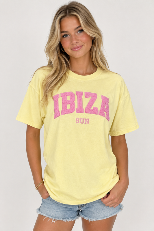 Ibiza Sun Tee - Yellow