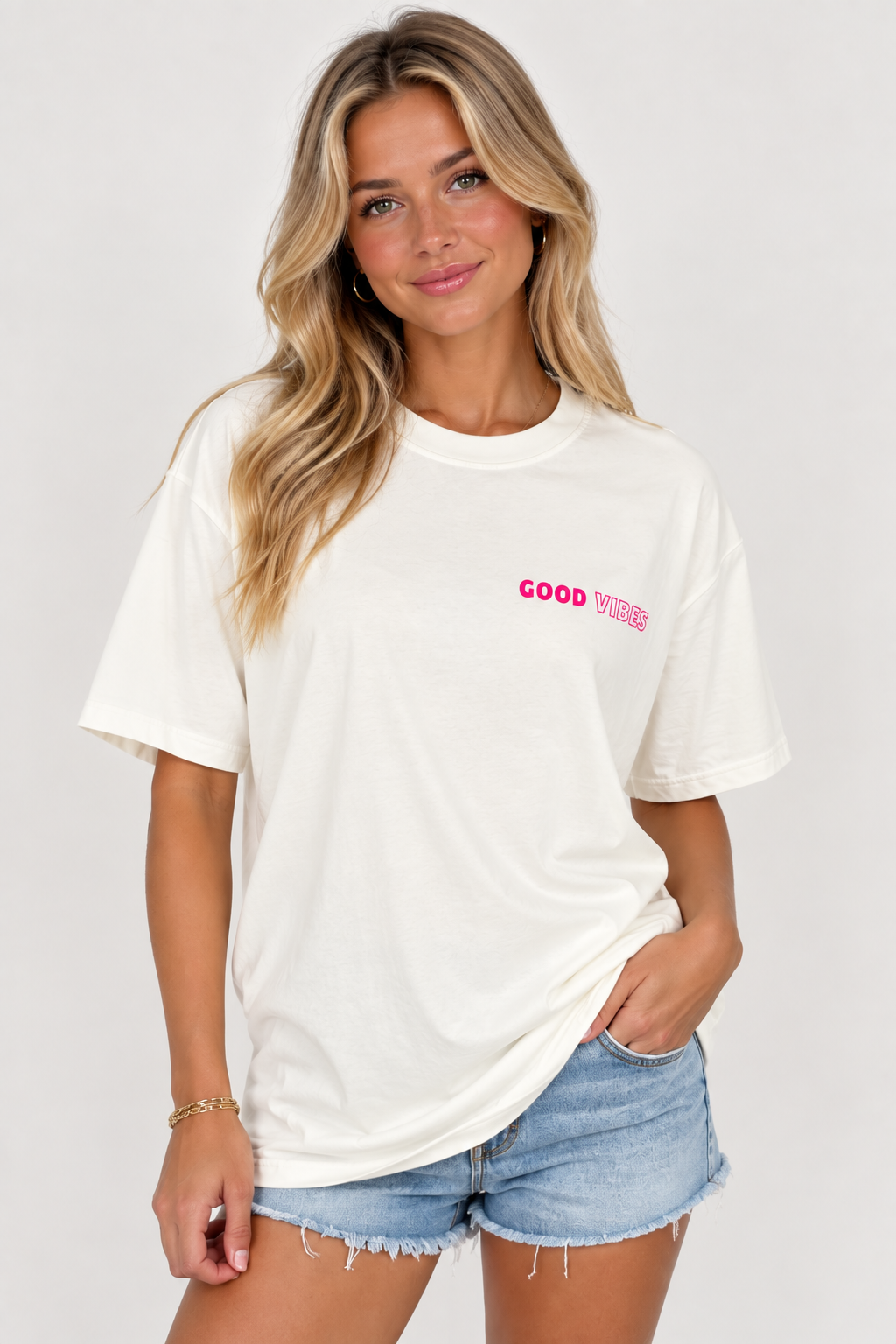 Good Vibes Tee - White
