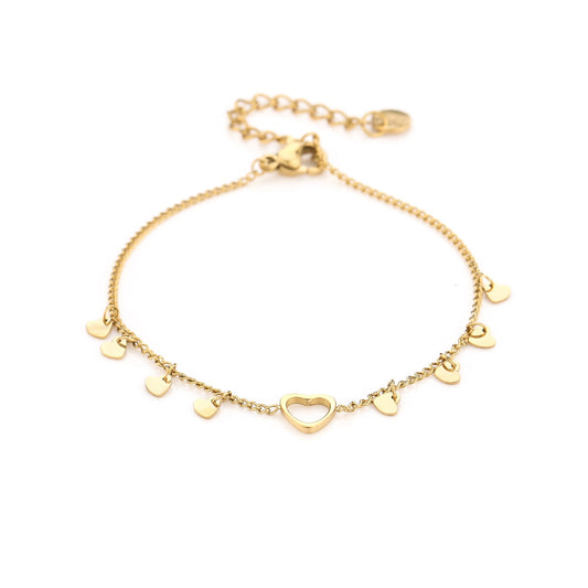 Hartjes Armband Goud - productfoto