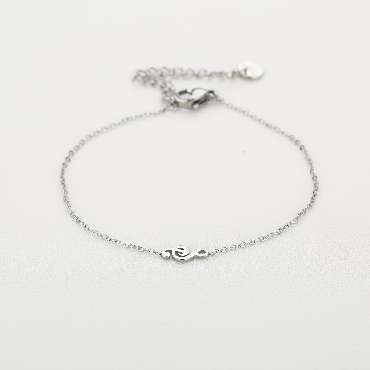 Muzieknoot Armband Zilver