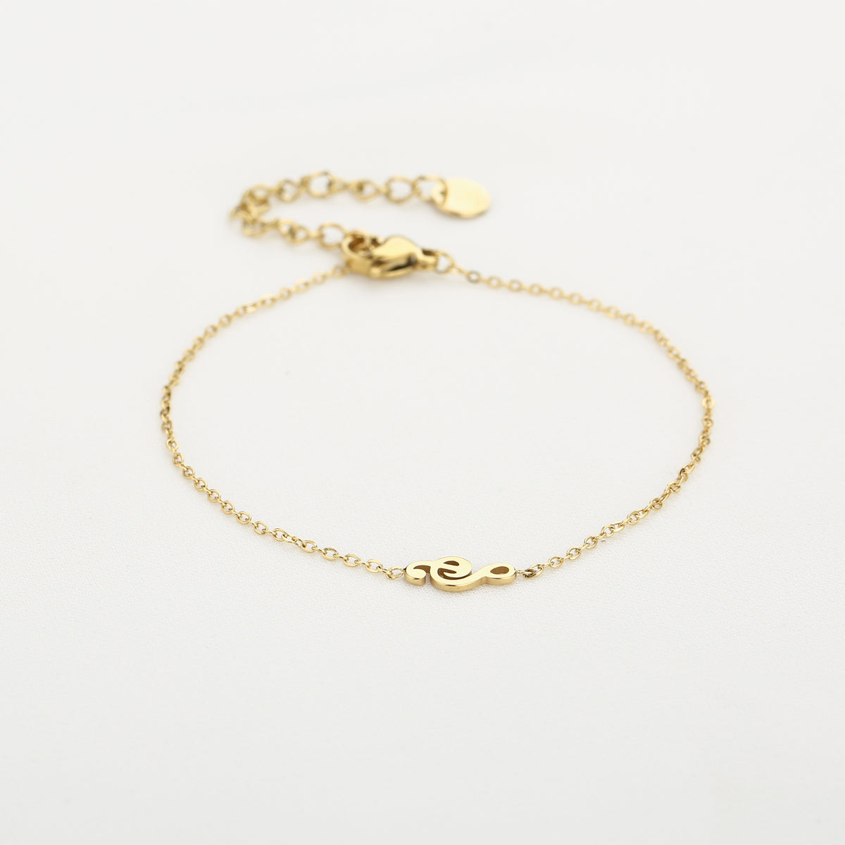 Muzieknoot Armband Goud