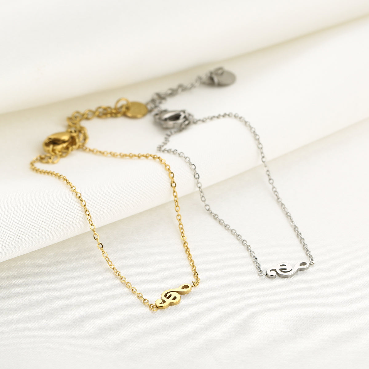 Muzieknoot Armband Goud