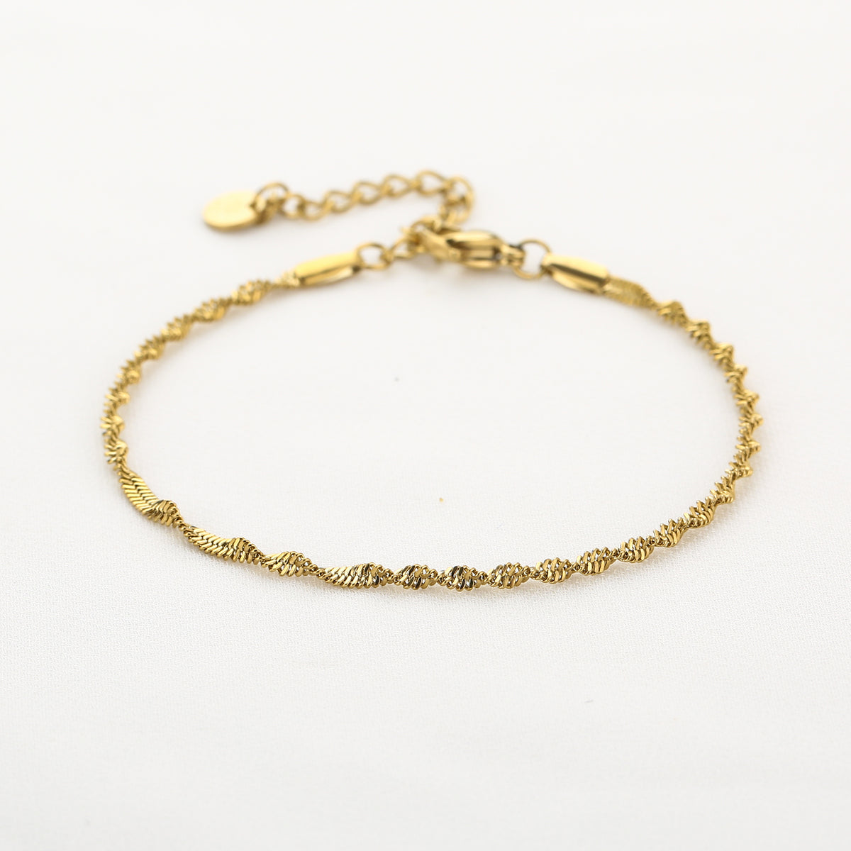 Twisted Rope Armband Goud
