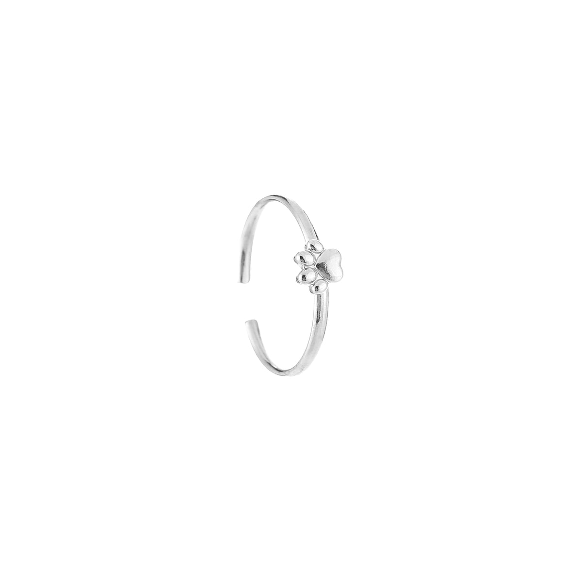 Paw Print Ring Zilver