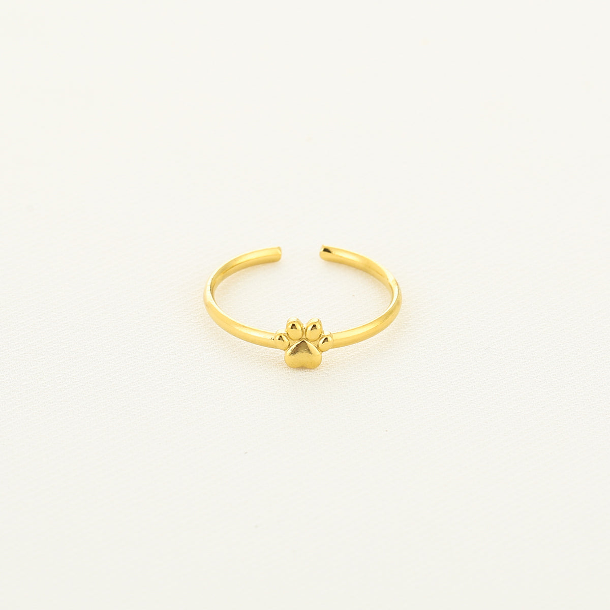Paw Print Ring Goud