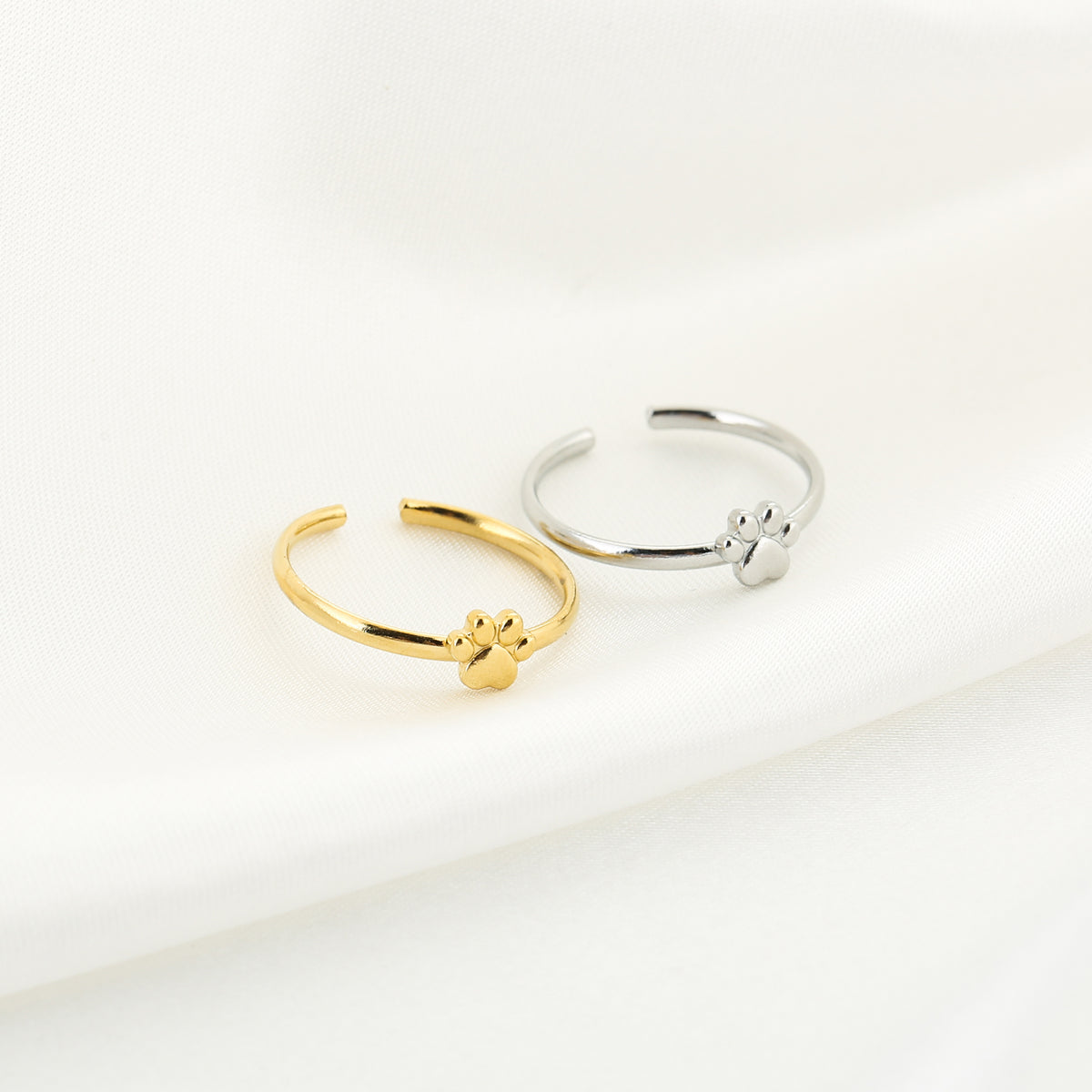 Paw Print Ring Goud