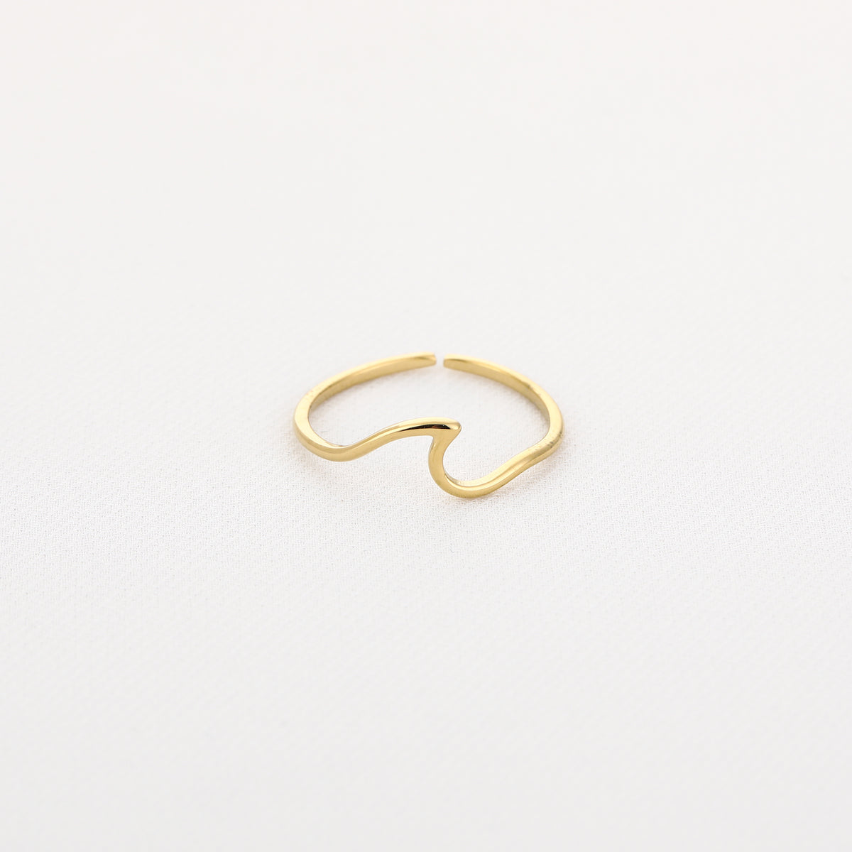 Wave Ring Goud
