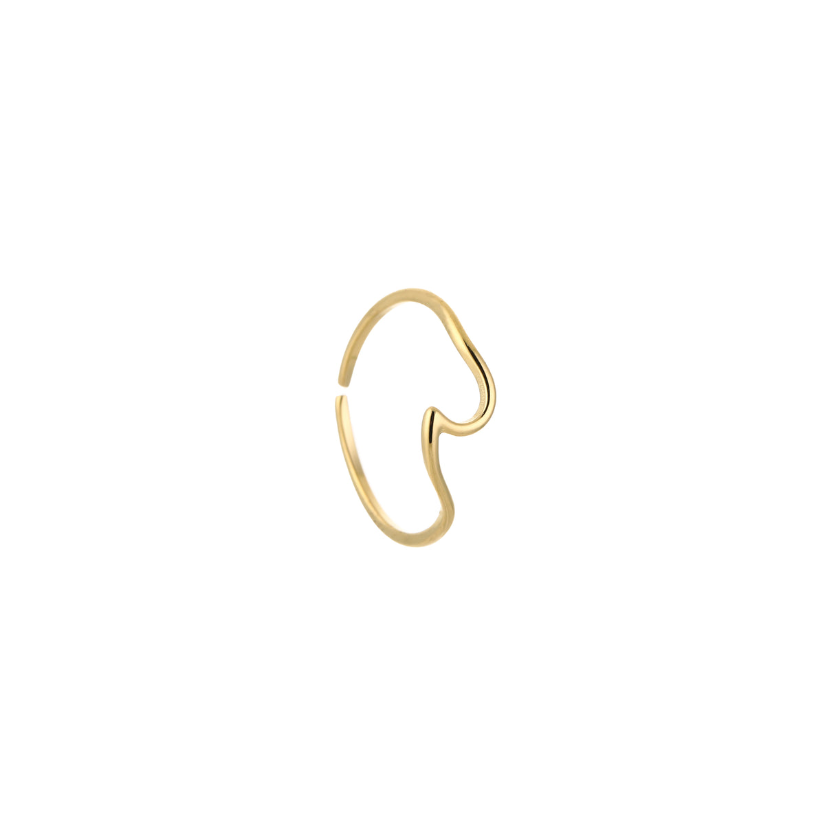 Wave Ring Goud