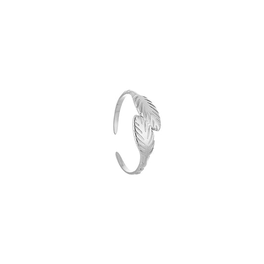 Bladeren Ring Zilver