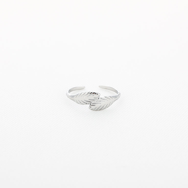 Bladeren Ring Zilver