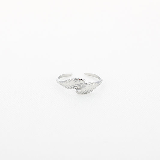 Bladeren Ring Zilver