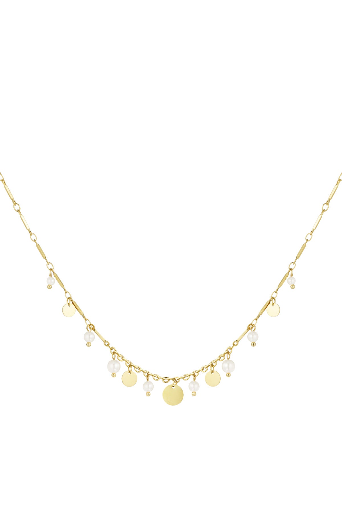 Coined Elegance Ketting Goud
