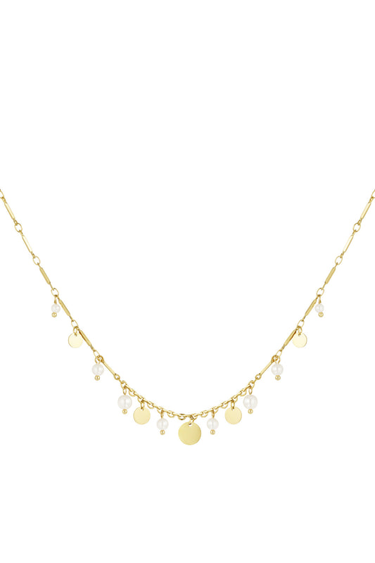 Coined Elegance Ketting Goud