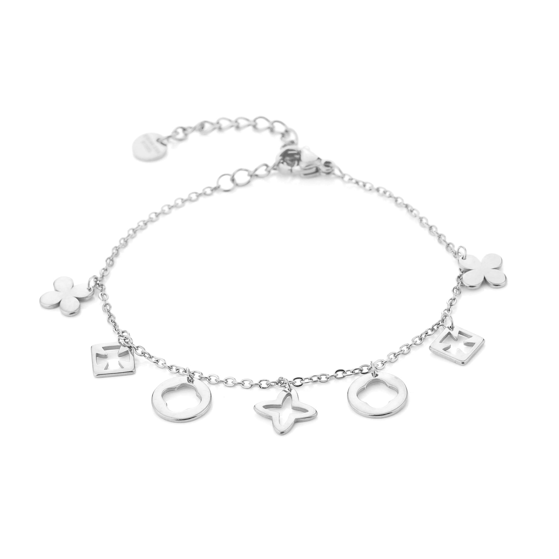 Good Luck Armband Zilver - zijaanzicht