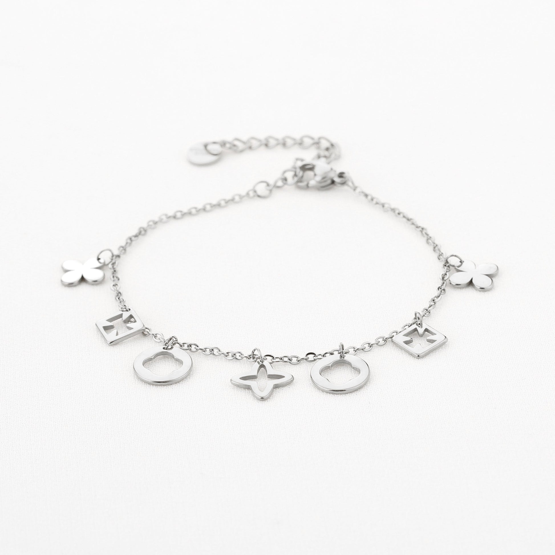 Good Luck Armband Zilver - vooraanzicht