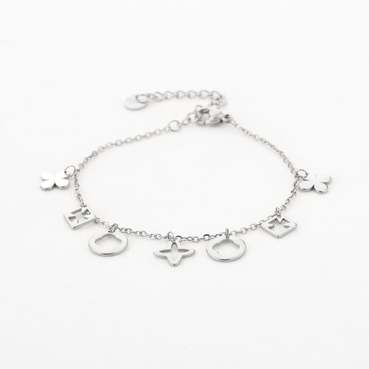 Good Luck Armband Zilver - vooraanzicht