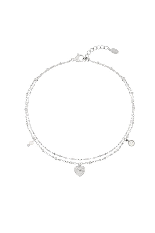 Love Enkelband Zilver